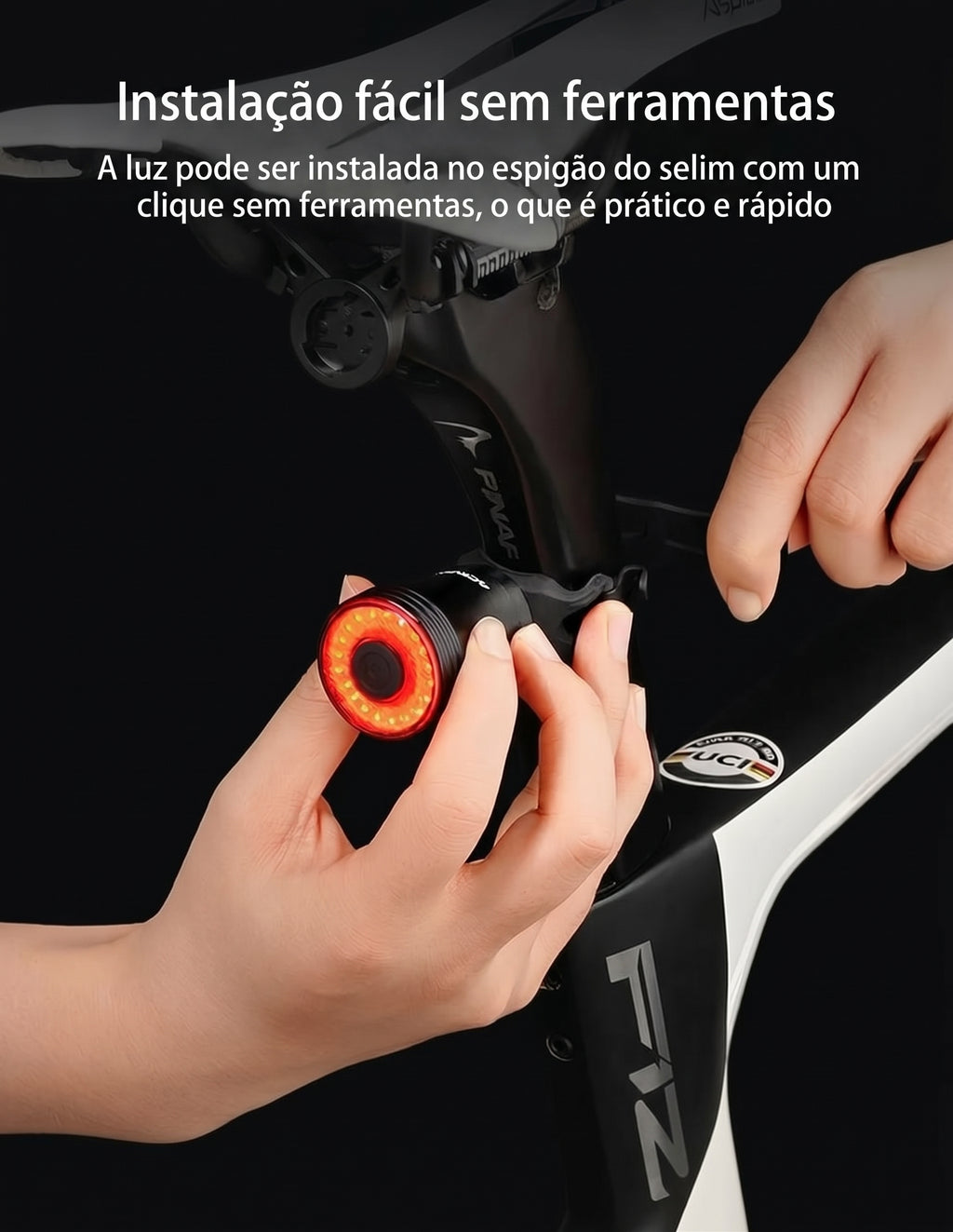Luz traseira com sensor inteligente