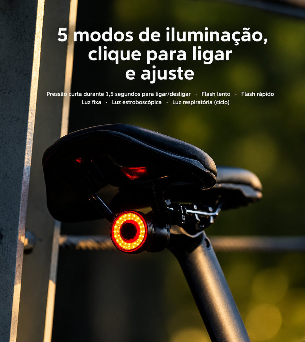 Luz traseira com sensor inteligente