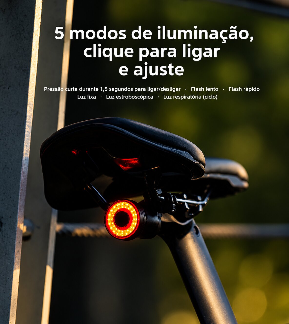 Luz traseira com sensor inteligente